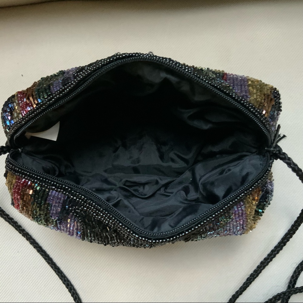 Vintage Beaded multi/color mini Purse - Picture 6 of 15